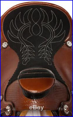 Roping Saddle 16 17 Ranch Work Roper Pleasure Trail Riding Western Horse Tack