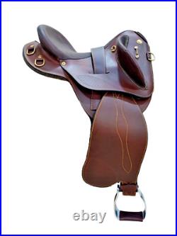 SR Australian Swinging Leather Saddle 15 16 17 Free shipping