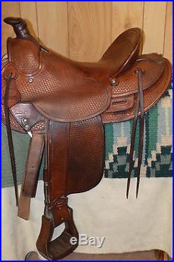 Saddlesmith Ranch Roping Western Saddle 15.5 16 inch seat