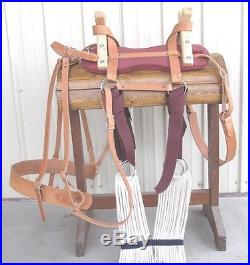 Sawbuck Pack Saddle with Nylon Latigos Double Rigging Horse or Mule Packing