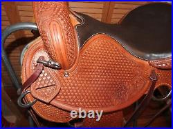 Sharon Saare 16 Trail Saddle with Horn, D/G Tree (made in 2020) new photos