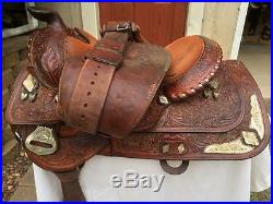 Silver Royal by Circle Y 15 1/2 FQHB Western Show Saddle w Jewelers Bronze