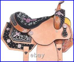 Standard Quality Hndmade Leather Westen Barrel Racing Deep Seat Rough Out Saddle