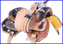 Standard Quality Hndmade Leather Westen Barrel Racing Deep Seat Rough Out Saddle