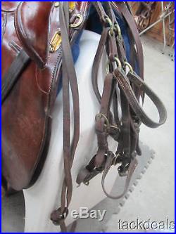 Syd Hill Suprema Australian Aussie Saddle Set Matching Leather Bags 17 Used