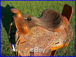 Tex Tan Hereford Brand Western 15.5 Horse Saddle