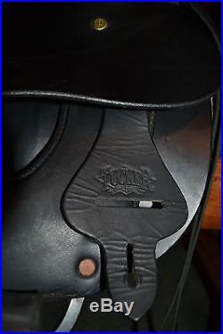 TUCKER Cheyenne Black Leather Pleasure / Trail Horse Saddle 16.5