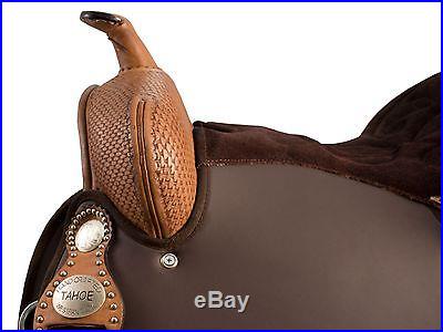 Tahoe Basket Weave Synthetic Western Saddle Best Seller Size 13 14 15 16 17