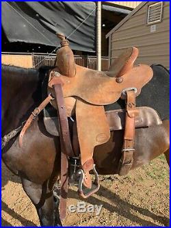 Teskeys 14.5 roughout barrel saddle