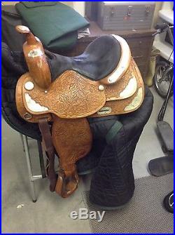 Tex Tan 15 Western Show Saddle and matching breast collar