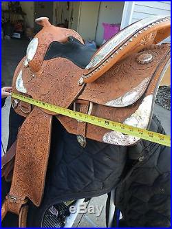 Tex Tan 16 Inch FQHB Show Saddle With Saddle Bag