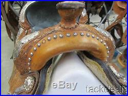 Tex Tan Imperial Fancy Silver Western Show Saddle Used 16