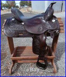 Tooled Circle Y Show Saddle Flex Lite Tree Very Clean Ready to Ride Condition