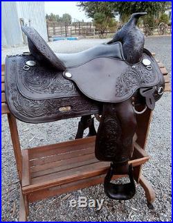 Tooled Circle Y Show Saddle Flex Lite Tree Very Clean Ready to Ride Condition
