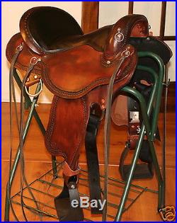 Trail Lite Endurance Saddle by Jays Custom Leather 16 Padded Seat, 7 Gullet