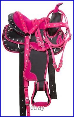 Trail Saddle Western Barrel Racing Racer Horse Pony Child's Youth Tack 10 12 13