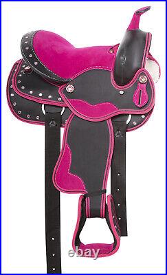 Trail Saddle Western Barrel Racing Racer Horse Pony Child's Youth Tack 10 12 13