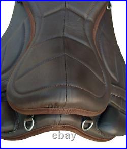 Treeless Leather Softy Freemax Horse English Saddle 14'' inch to 19'' in F/Ship