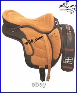 Treeless Synthetic Freemax Saddle All Purpose Color BROWN/TAN