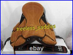 Treeless Synthetic Freemax Saddle All Purpose Color BROWN/TAN