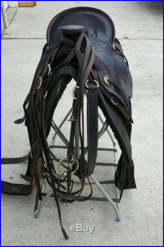 Tucker Cimmeron Gel Seat Trail Saddle w/ Air Ride Pad Bridle Breast Collar