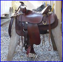 Tucker High Plains Saddle in Good Condition 16.5 Seat/Wide Tree