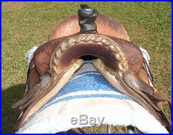 Used Billy Cook All Leather Western Pleasuretrailbarrel Racing Saddle 14 1/2