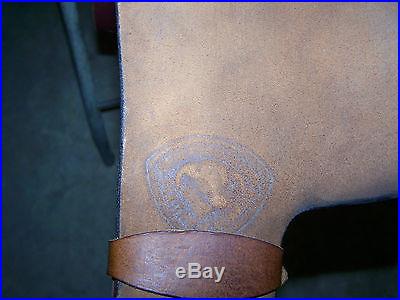 USED HEREFORD TEX TAN CUTTING PENNING SORTING SADDLE 16 IN. NO RESERVE