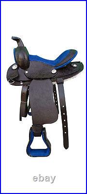 Unique Western Pony Horse Leather Saddle for kids