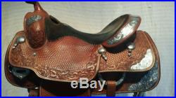 Used 15.5 inch Billy Cook Longhorn Western show saddle
