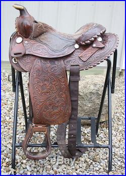 Used 15 Vintage Circle Y Western Round Skirt Saddle. Horse Tack