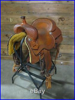 Used 16 Jividen's Customs Revelation Series Ranch Cutting Saddle -No Reserve