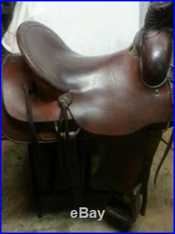 Used 16 Mealor Saddle Shop Saddle Roping Cutting Reining Pleasure