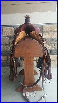 Used Colorado Saddlery Western Roping Saddle 16 Seat