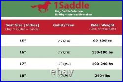 Used Horse Saddle Western 15 16 17 18 Cowboy Trail Barrel Racing Tack Set