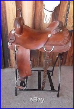 Used Roohide Saddlery 16 1/2 Seat Cutting Saddle -No Reserve