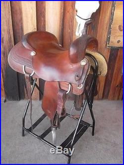 Used Roohide Saddlery 16 1/2 Seat Cutting Saddle -No Reserve