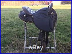 Used Silver Royal 17 dark oil Lady Gaited Endurance Saddle