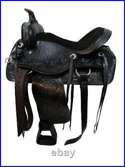 Used Western Saddle 18 17 16 15 Pleasure Barrel Racing Horse Trail Leather Tack