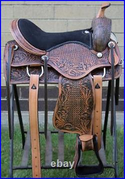 Used Western Trail Saddle 15 16 17 18 Amazingly Comfy Premium Leather Horse Tack