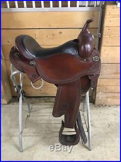 Used saddle circle Y Sheridan flex 2 Trail- Old West