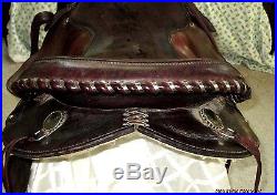 VINTAGE CIRCLE Y-YOAKUM TEXAS -WESTERN HORSE RIDING SADDLE-17-W ACC'S-MUST SEE