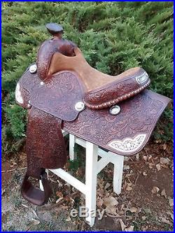 VINTAGE FLEMING STERLING SILVER & FILIGREE Saddle marked Santa Ynez Caliente