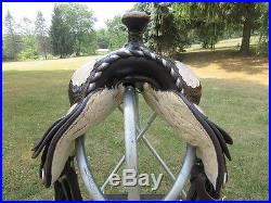 Very Nice older Circle Y Western Saddle 15 Seat Full Bars Show Trail
