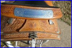 Vintage 16'' Circle Y Silver Equitation Western Show Saddle SQHB, Excellent cond