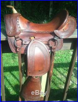 Vintage Antique Child's Western Buckaroo Pony Saddle