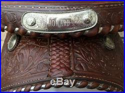 Vintage Billy Cook 14 Western Show Saddle with Silver
