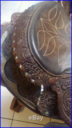 Vintage Circle Y 15 Sterling Saddle. Beautiful Design