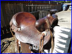 Vintage SIMCO Western Saddle, 16, made in Texas, USA
