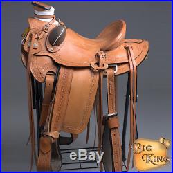 Wd60 Hilason Big King Series Western Wade Ranch Roping Cowboy Saddle 15 16 17 18